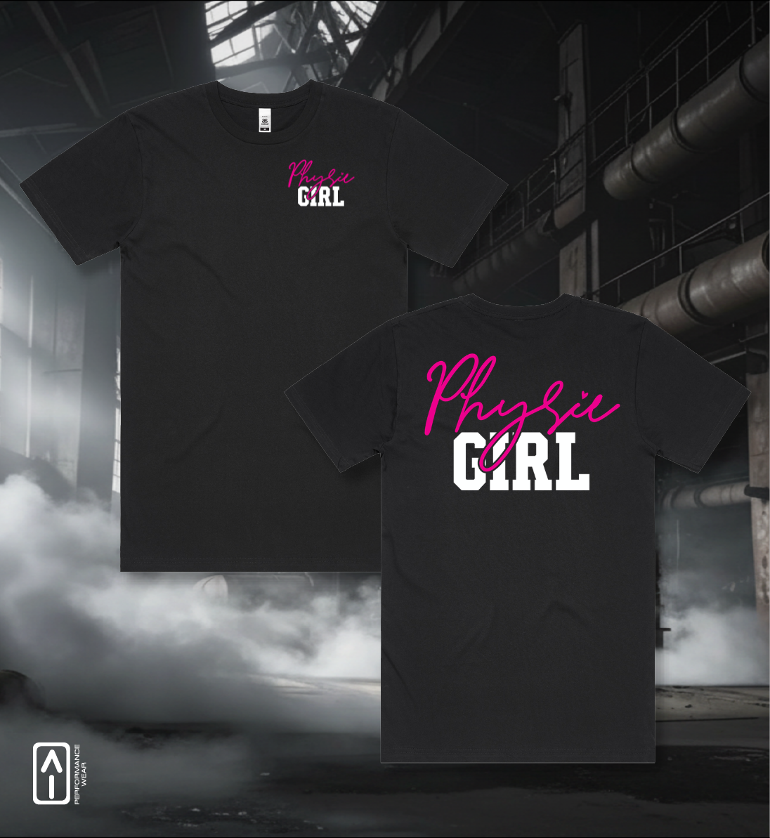 Physie Girl Pink Text - Tee Shirt